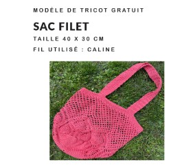 MODELE ACCESSOIRE - SAC FILET (40x30cm)- DISTRIFIL - sperenza.com