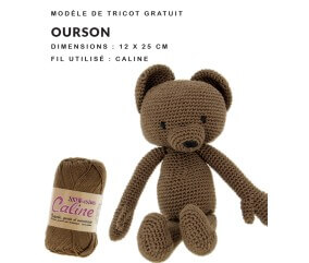 MODELE DOUDOU OURSON EN PELUCHE ENFANT - DISTRIFIL SPERENZA