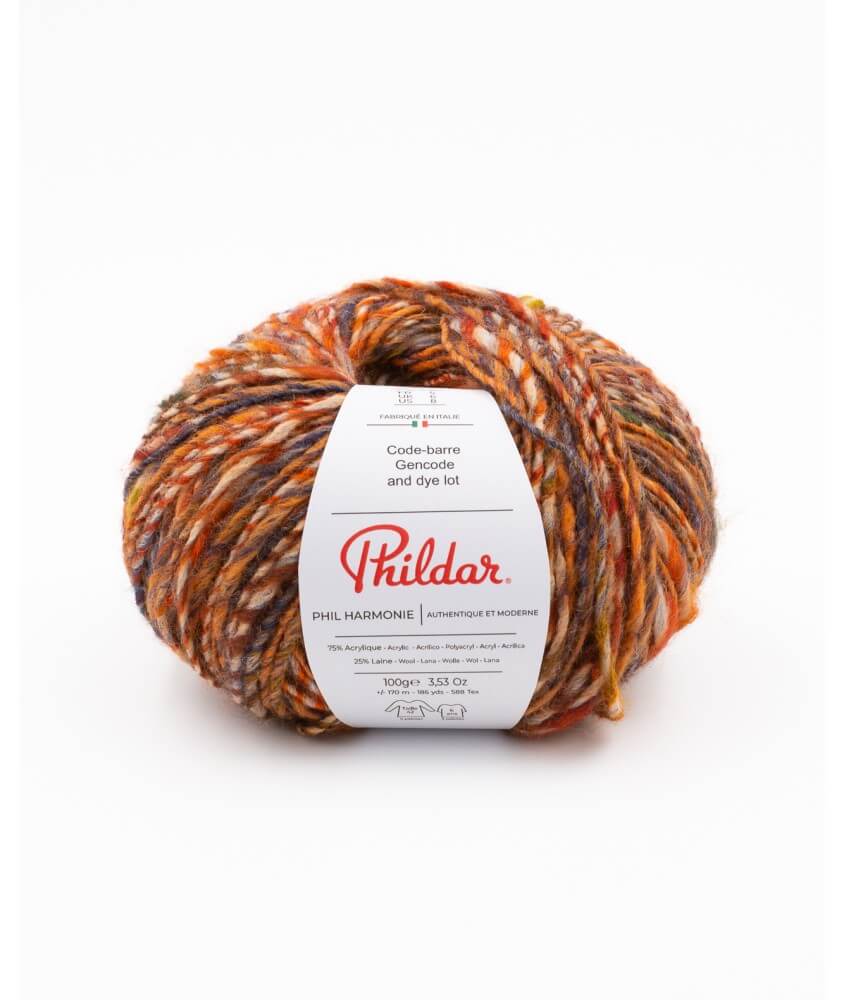 Pelote de laine à tricoter PHIL HARMONIE - 100GR - Phildar Pelote de laine à tricoter PHIL HARMONIE - 100GR - Phildar