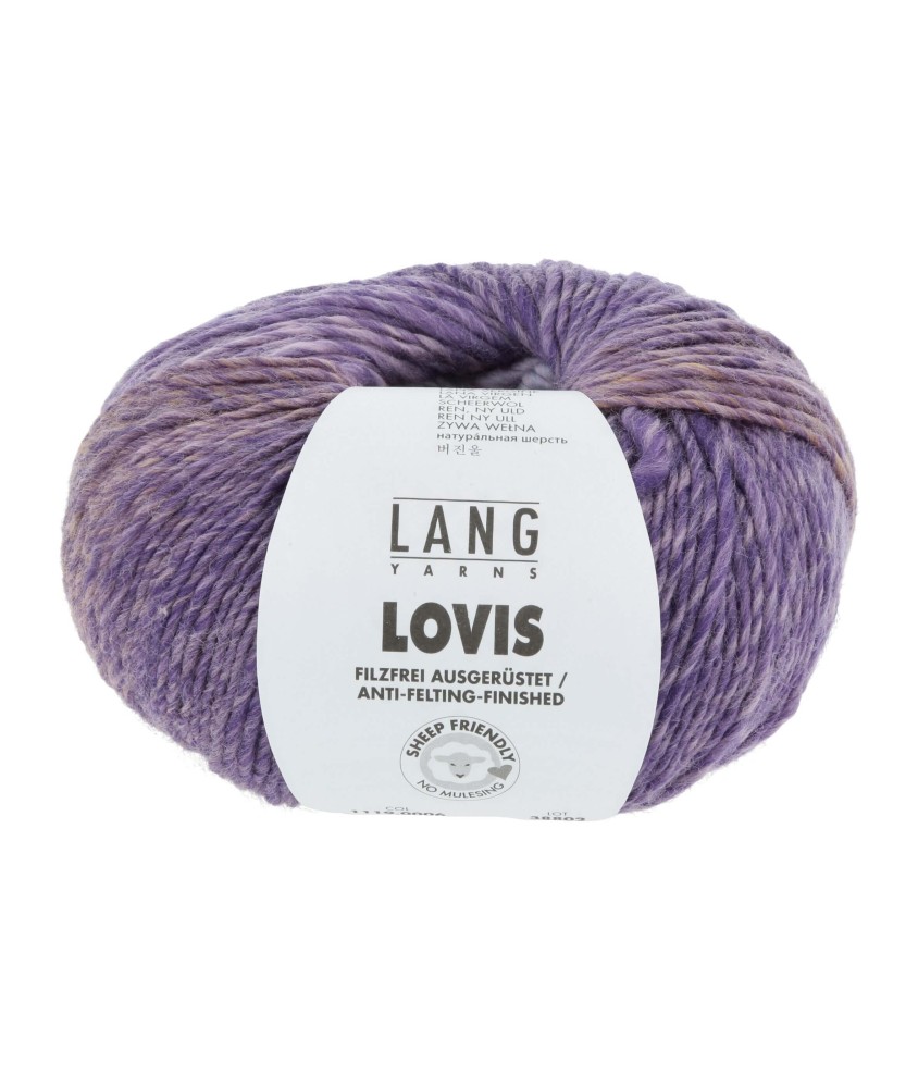 Pelote à tricoter 100% Laine Vierge LOVIS - Lang Yarns