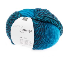 Pelote de laine à tricoter CREATIVE MELANGE CHUNKY - Rico Design