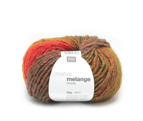 Pelote de laine à tricoter CREATIVE MELANGE CHUNKY - Rico Design