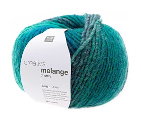 Pelote de laine à tricoter CREATIVE MELANGE CHUNKY - Rico Design