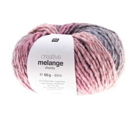 Pelote de laine à tricoter CREATIVE MELANGE CHUNKY - Rico Design