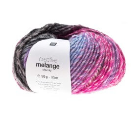 Pelote de laine à tricoter CREATIVE MELANGE CHUNKY - Rico Design