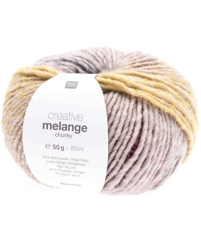 Pelote de laine à tricoter CREATIVE MELANGE CHUNKY - Rico Design