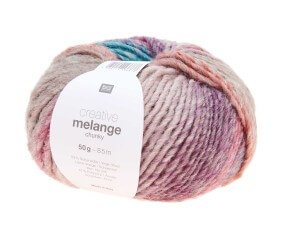 Pelote de laine à tricoter CREATIVE MELANGE CHUNKY - Rico Design
