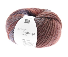Pelote de laine à tricoter CREATIVE MELANGE CHUNKY - Rico Design
