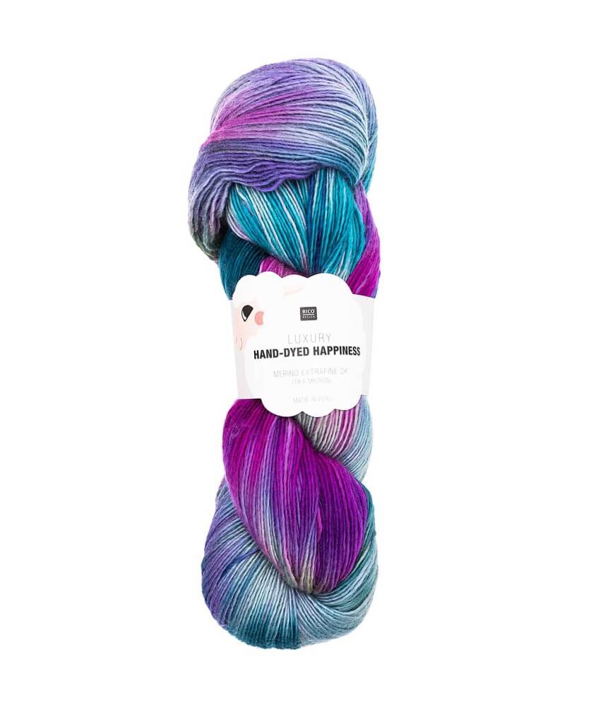 Pelote de laine Luxury HAND-DYED HAPPINESS DK - 100GR - Rico Design