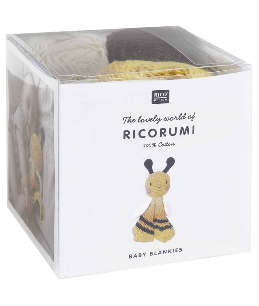 Kit Ricorumi à crocheter Baby Blankies Abeilles - Rico Design