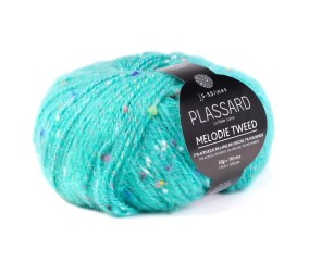 Pelote de laine à tricoter MELODIE TWEED - Plassard