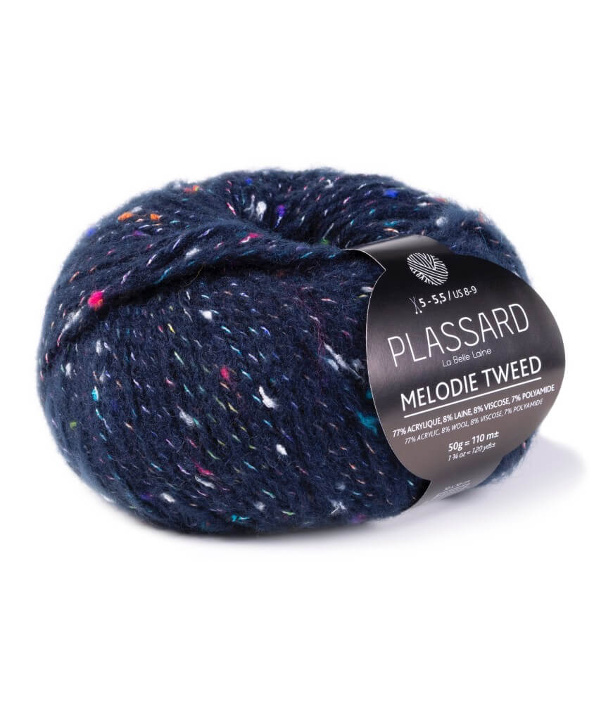 Pelote de laine à tricoter MELODIE TWEED - Plassard Pelote de laine à tricoter MELODIE TWEED - Plassard