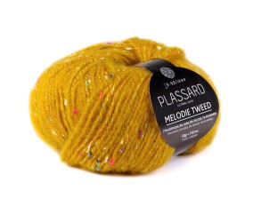 Pelote de laine à tricoter MELODIE TWEED - Plassard