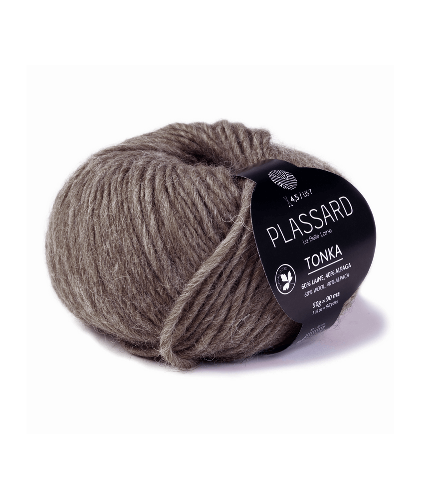 Pelote de laine et alpaga à tricoter TONKA - Plassard