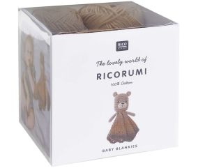 Kit Ricorumi à crocheter Baby Blankies Nounours - Rico Design