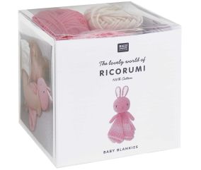 Kit Ricorumi à crocheter Baby Blankies Lapin - Rico Design