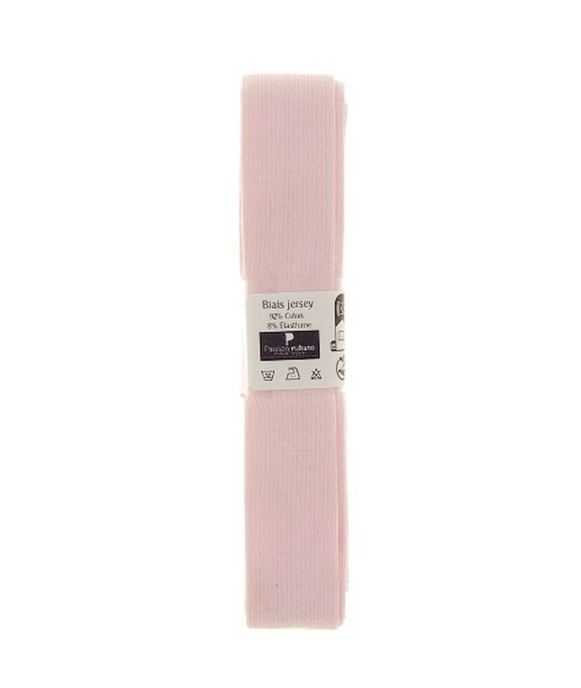 Biais de jersey en coton uni 1,5m x 20mm - Distrifil