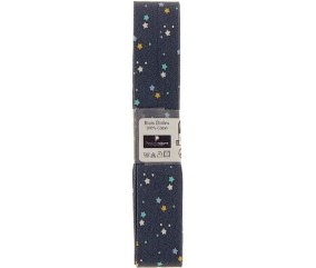 Biais en coton motif Etoiles 1,5m x 20mm - Distrifil
