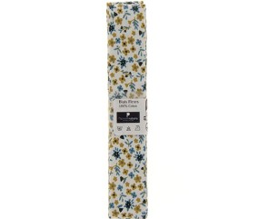 Biais en coton motif Fleurs 1,5m x 20mm - Distrifil