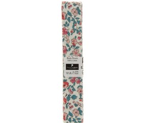 Biais en coton motif Fleurs 1,5m x 20mm - Distrifil