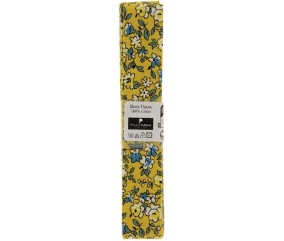 Biais en coton motif Fleurs 1,5m x 20mm - Distrifil