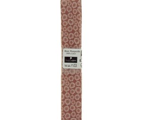 Biais en coton motif Margerites 1,5m x 20mm - Distrifil