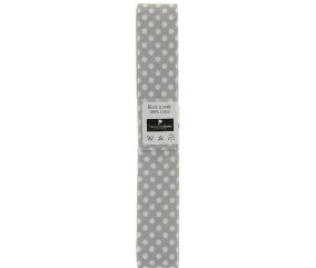 Biais en coton motif Pois 1,5m x 20mm - Distrifil