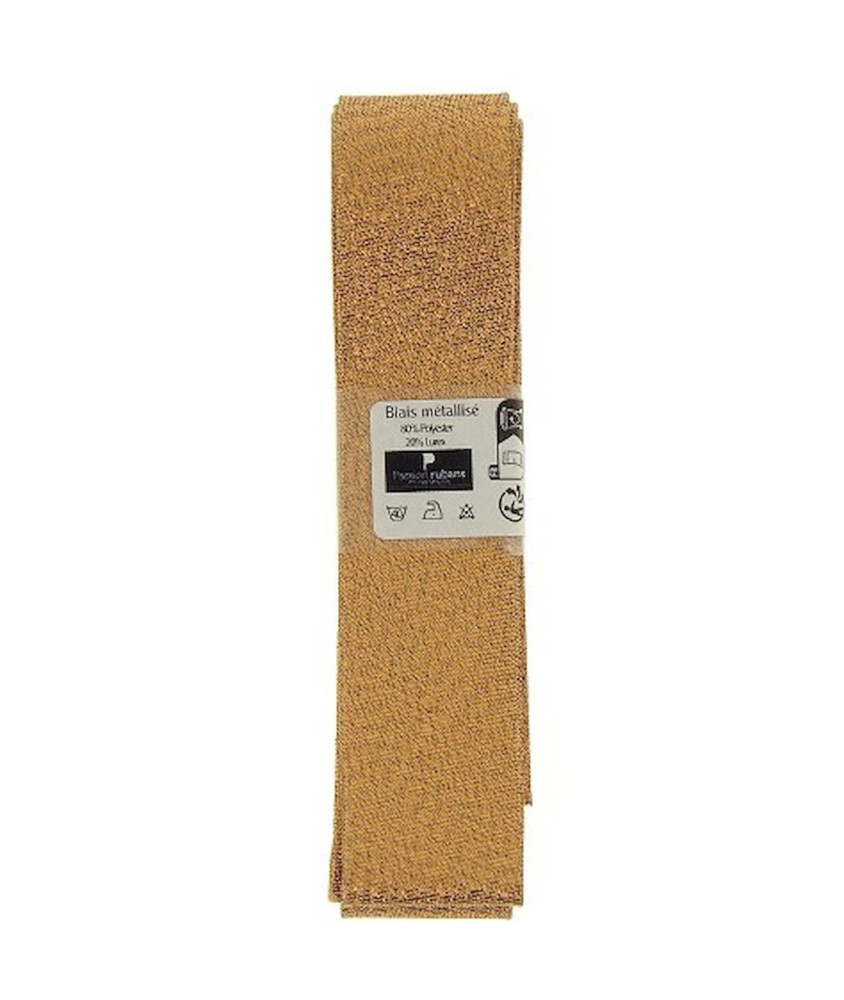 Biais métallisé 1,5m x 20mm - Distrifil