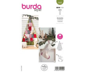 Patron Burda 5952 - Accessoires, calendrier de l'avent en forme de sapin