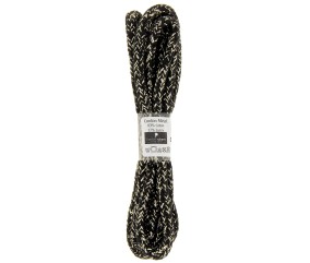 Cordon en coton métallisé 1,5m x 5mm - Passion Rubans