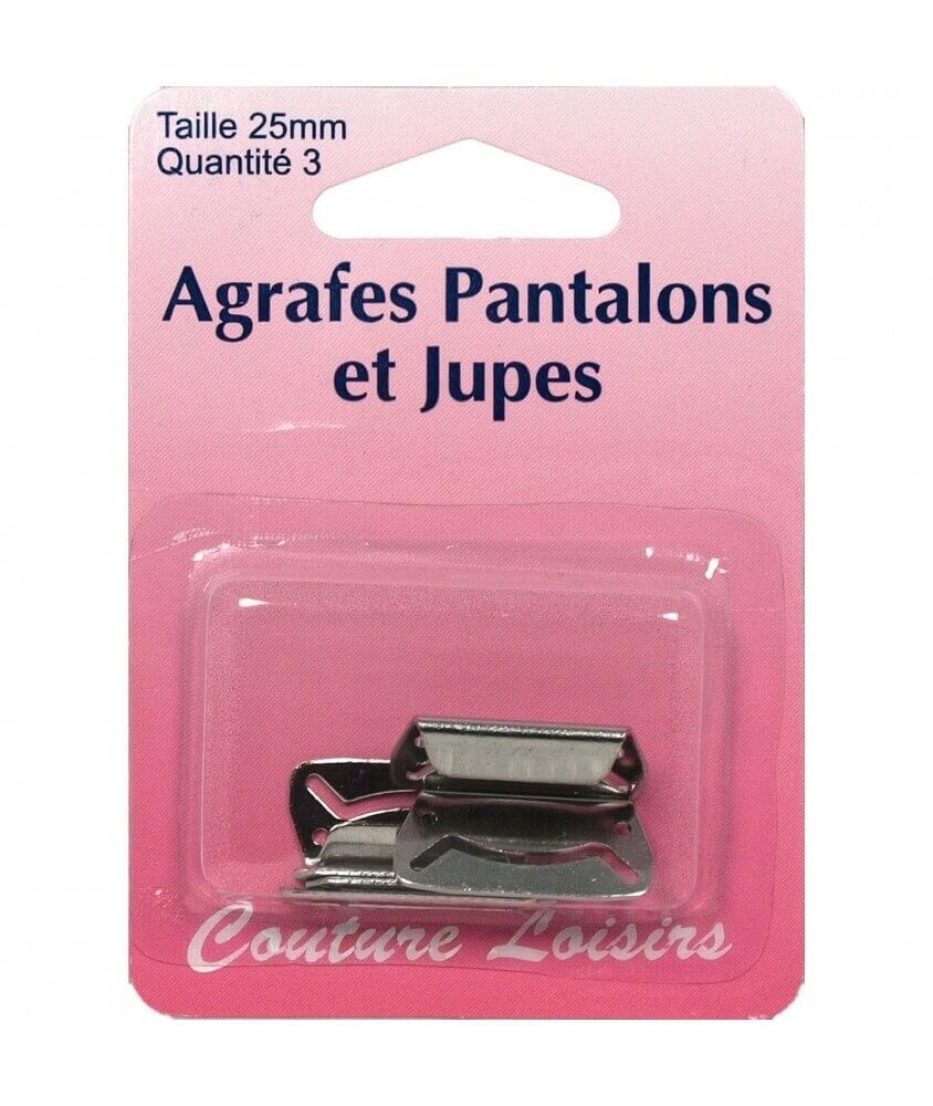 Agrafes pour Pantalons et jupes - 25 mm- Distrifil