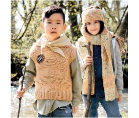 Pelote de laine à tricoter Essentials Mega Wool Tweed chunky - 100GR - Rico Design