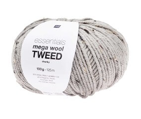 Pelote de laine à tricoter Essentials Mega Wool Tweed chunky - 100GR - Rico Design