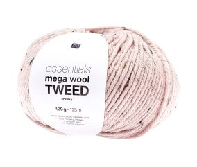 Pelote de laine à tricoter Essentials Mega Wool Tweed chunky - 100GR - Rico Design