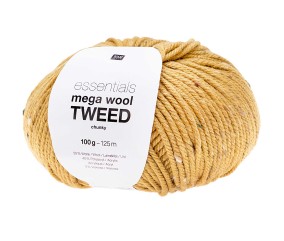 Pelote de laine à tricoter Essentials Mega Wool Tweed chunky - 100GR - Rico Design