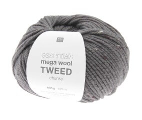 Pelote de laine à tricoter Essentials Mega Wool Tweed chunky - 100GR - Rico Design