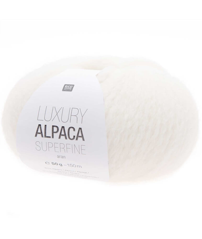 Fil de laine à tricoter LUXURY ALPACA Superfine Aran - Rico Design