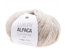 Fil de laine à tricoter LUXURY ALPACA Superfine Aran - Rico Design