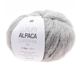 Fil de laine à tricoter LUXURY ALPACA Superfine Aran - Rico Design