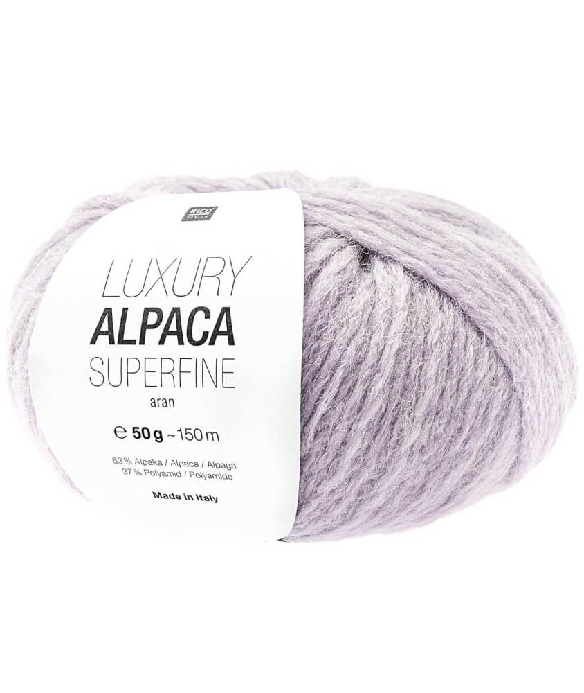 Fil de laine à tricoter LUXURY ALPACA Superfine Aran - Rico Design