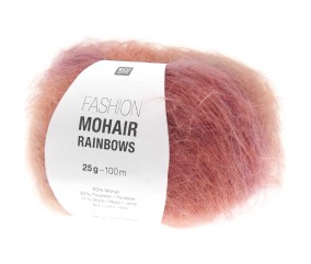 Pelote de laine et mohair FASHION MOHAIR RAINBOWS - 25GR - Rico Design