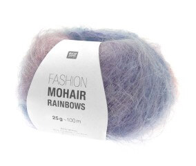 Pelote de laine et mohair FASHION MOHAIR RAINBOWS - 25GR - Rico Design