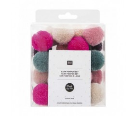 Set POMPON CHRISTMAS PASTEL - Rico Design