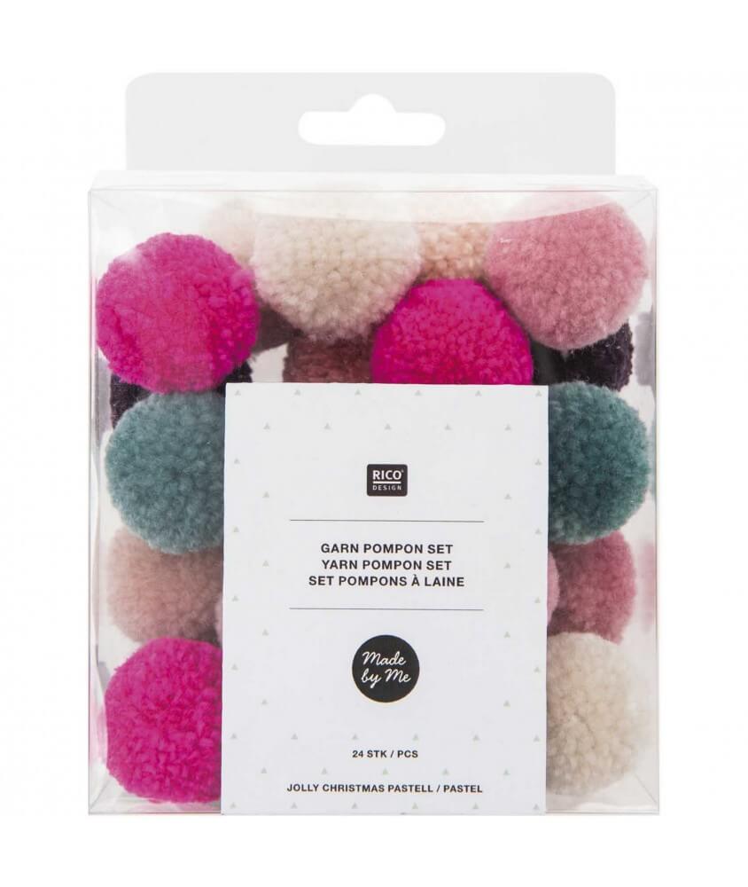 Set POMPON CHRISTMAS PASTEL - Rico Design