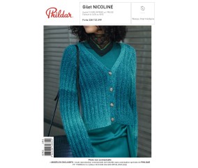 E-MODELE FEMME - GILET NICOLINE - PHILDAR