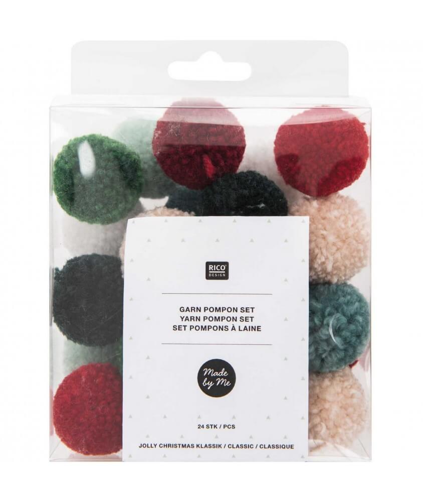 Set POMPONS CHRISTMAS CLASSIQUE - Rico Design