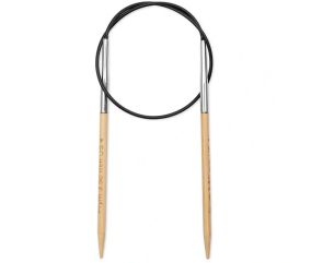 Aiguilles à tricoter circulaires fixe 40cm en bambou N°2,5 à 10 - Prym