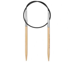Aiguilles à tricoter circulaires fixe 40cm en bambou N°2,5 à 10 - Prym