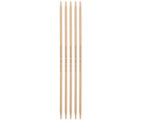 Aiguilles à tricoter doubles pointes 15cm en bambou N°2,5 à 4 - Prym