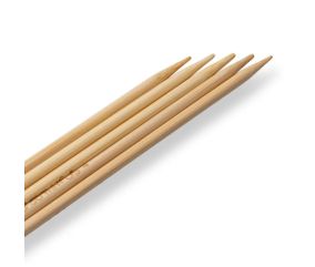 Aiguilles à tricoter doubles pointes 15cm en bambou N°2,5 à 4 - Prym